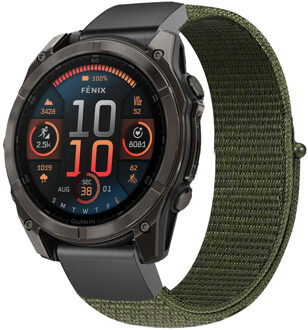 Imoshion QuickFit® Nylon bandje - Garmin 22 mm aansluiting - Maat L/XL - Groen - One size