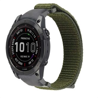 Imoshion QuickFit® Nylon bandje - Garmin 22 mm aansluiting - Maat L/XL - Groen - One size