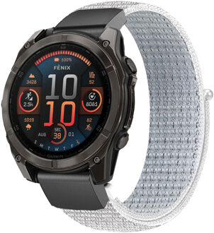 Imoshion QuickFit® Nylon bandje - Garmin 22 mm aansluiting - Maat L/XL - Wit - One size