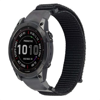 Imoshion QuickFit® Nylon bandje - Garmin 22 mm aansluiting - Maat L/XL - Zwart - One size