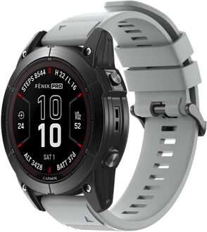 Imoshion QuickFit® Siliconen bandje - Garmin 26 mm aansluiting - Grijs - One size