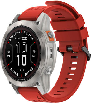 Imoshion QuickFit® Siliconen bandje - Garmin 26 mm aansluiting - Rood - One size