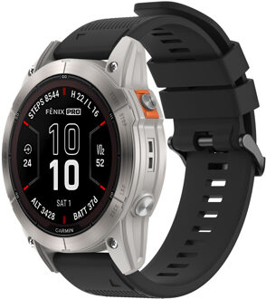 Imoshion QuickFit® Siliconen bandje - Garmin 26 mm aansluiting - Zwart - One size