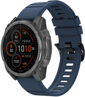 Imoshion QuickFit® Stripe Siliconenbandje - Garmin 22 mm aansluiting - Donkerblauw - One size