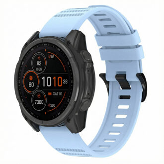 Imoshion QuickFit® Stripe Siliconenbandje - Garmin 22 mm aansluiting - Lichtblauw - One size
