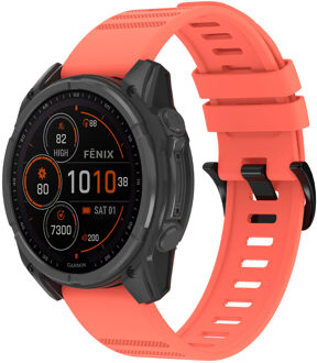 Imoshion QuickFit® Stripe Siliconenbandje - Garmin 22 mm aansluiting - Oranje - One size