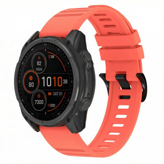 Imoshion QuickFit® Stripe Siliconenbandje - Garmin 22 mm aansluiting - Oranje - One size