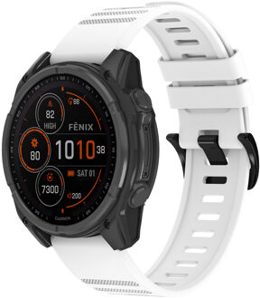 Imoshion QuickFit® Stripe Siliconenbandje - Garmin 22 mm aansluiting - Wit - One size