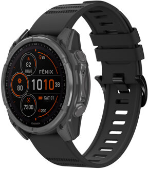 Imoshion QuickFit® Stripe Siliconenbandje - Garmin 22 mm aansluiting - Zwart - One size