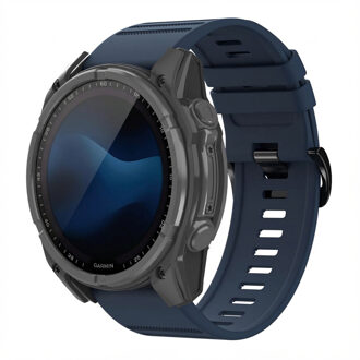 Imoshion QuickFit® Stripe Siliconenbandje - Garmin 26 mm aansluiting - Donkerblauw - One size