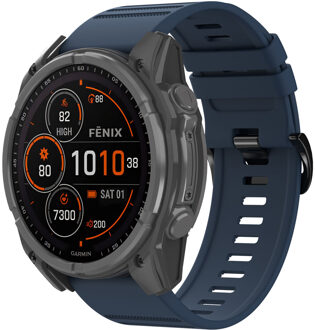 Imoshion QuickFit® Stripe Siliconenbandje - Garmin 26 mm aansluiting - Donkerblauw - One size