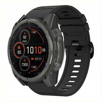 Imoshion QuickFit® Stripe Siliconenbandje - Garmin 26 mm aansluiting - Zwart - One size