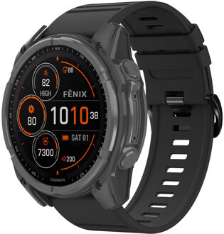 Imoshion QuickFit® Stripe Siliconenbandje - Garmin 26 mm aansluiting - Zwart - One size