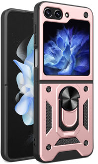 Imoshion Rugged Backcover met ring voor de Samsung Galaxy Z Flip 5 - Rosé Goud