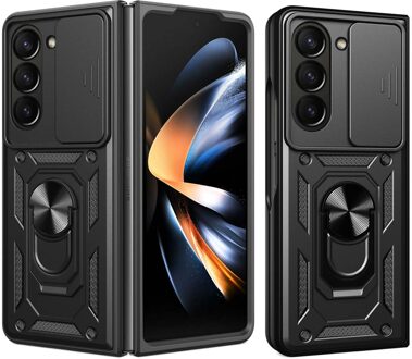 Imoshion Rugged Backcover met ring voor de Samsung Galaxy Z Fold 5 - Zwart