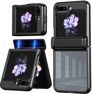 Imoshion Rugged Clear Backcover voor de Samsung Galaxy Z Flip 5 - Zwart
