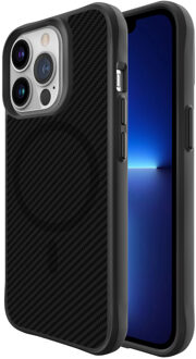 Imoshion Rugged Hybrid Carbon Case met MagSafe voor de Apple iPhone 13 Pro - Zwart