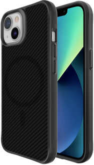 Imoshion Rugged Hybrid Carbon Case met MagSafe voor de Apple iPhone 13 - Zwart