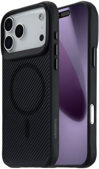 Imoshion Rugged Hybrid Carbon Case met MagSafe voor de Apple iPhone 17 Pro Max - Zwart
