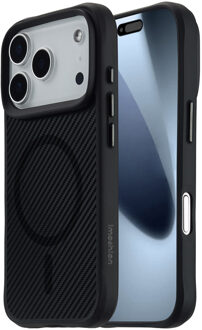 Imoshion Rugged Hybrid Carbon Case met MagSafe voor de Apple iPhone 17 Pro - Zwart