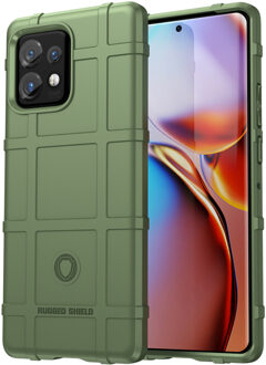 Imoshion Rugged Shield Backcover voor de Motorola Edge 40 Pro - Donkergroen