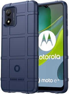 Imoshion Rugged Shield Backcover voor de Motorola Moto E13 - Donkerblauw