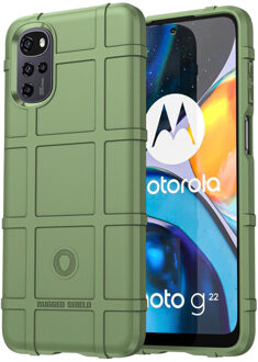 Imoshion Rugged Shield Backcover voor de Motorola Moto G22 / E32 / E32s - Donkergroen