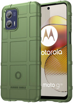 Imoshion Rugged Shield Backcover voor de Motorola Moto G73 - Donkergroen