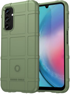 Imoshion Rugged Shield Backcover voor de Samsung Galaxy A25 (5G) - Donkergroen