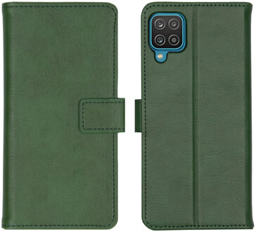 Imoshion Samsung A12 hoesje bookcase - Samsung Galaxy A12 hoesje bookcase - hoesje Samsung A12 bookcase - hoesje Samsung Galaxy A12 bookcase - A12 hoesje bookcase - Kunstleer - Groen - iMoshion Luxe Lederen Bookcase