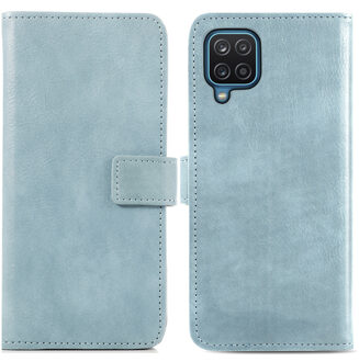 Imoshion Samsung A12 hoesje bookcase - Samsung Galaxy A12 hoesje bookcase - hoesje Samsung A12 bookcase - hoesje Samsung Galaxy A12 bookcase - A12 hoesje bookcase - Kunstleer - Lichtblauw - iMoshion Luxe Lederen Bookcase