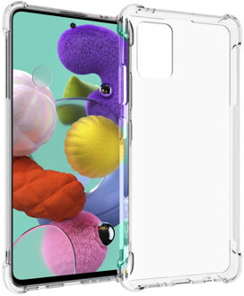 Imoshion Samsung A51 hoesje -  Samsung Galaxy A51 hoesje - hoesje Samsung A51 - hoesje Samsung Galaxy A51 - Samsung A51 case - Samsung Galaxy A51 case -Transparant - iMoshion Shockproof Case