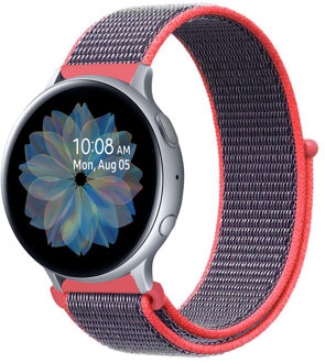 Imoshion Samsung Galaxy Watch bandje 40mm - Samsung Galaxy Watch Active 2 42mm / 44mm - iMoshion Nylon Smartwatch bandje - Grijs