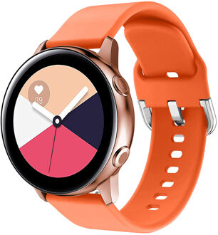 Imoshion Samsung Galaxy Watch bandje 40mm - Samsung Galaxy Watch Active 2 42mm / 44mm - Siliconen Smartwatch bandje - Oranje