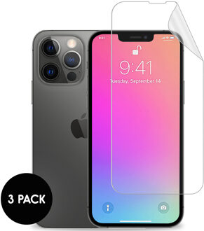 Imoshion Screenprotector Folie 3 pack voor de Apple iPhone 13 / 13 Pro / 14 / 16e Transparant