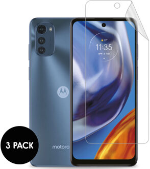 Imoshion Screenprotector Folie 3 pack voor de Motorola Moto E32 / E32s Transparant