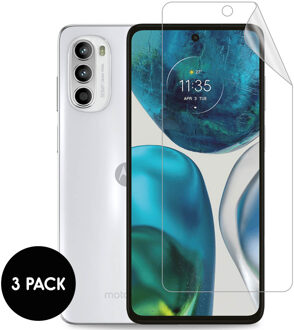 Imoshion Screenprotector Folie 3 pack voor de Motorola Moto G52 / G82 Transparant