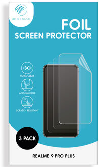 Imoshion Screenprotector Folie 3 pack voor de Realme 9 Pro Plus Transparant