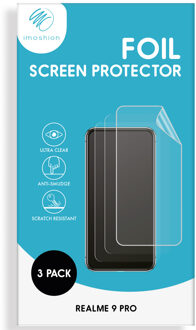 Imoshion Screenprotector Folie 3 pack voor de Realme 9 Pro Transparant