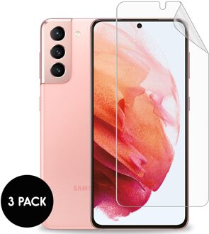 Imoshion Screenprotector Folie 3 pack voor de Samsung Galaxy S21 Transparant