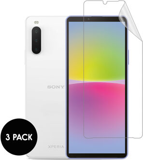 Imoshion Screenprotector Folie 3 pack voor de Sony Xperia 10 IV Transparant