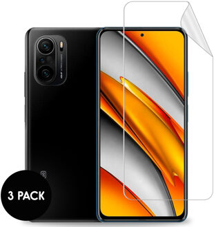 Imoshion Screenprotector Folie 3 pack voor de Xiaomi Poco F3 Transparant