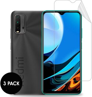 Imoshion Screenprotector Folie 3 pack voor de Xiaomi Redmi 9T Transparant