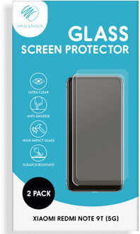 Imoshion Screenprotector Gehard Glas 2 pack voor de Xiaomi Redmi Note 9T (5G) Transparant