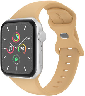 Imoshion Siliconen⁺ bandje voor de Apple Watch | 38/40/41/42 mm - Maat S/M - Walnut Beige - 42 mm