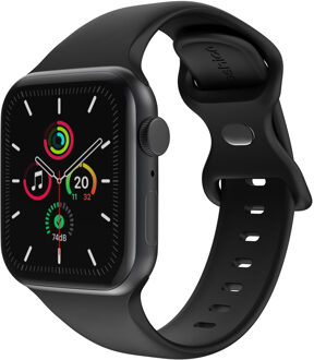 Imoshion Siliconen⁺ bandje voor de Apple Watch | 44/45/46/49 mm - Maat M/L - Zwart - 49 mm