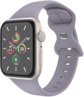 Imoshion Siliconen⁺ bandje voor de Apple Watch Series 1 t/m 11 / SE / Ultra (44/45/46/49 mm) - Maat M/L - Lavender Lila - 49 mm