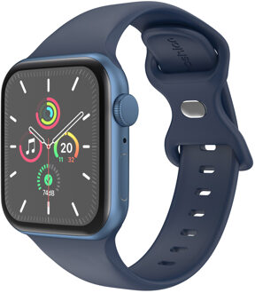 Imoshion Siliconen⁺ bandje voor de Apple Watch Series 1 t/m 11 / SE / Ultra (44/45/46/49 mm) - Maat M/L - Midnight Donkerblauw - 49 mm