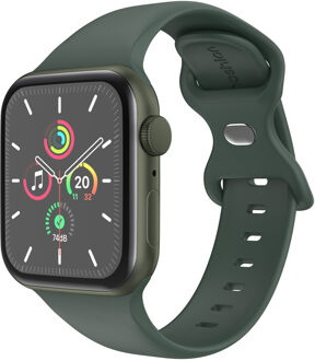 Imoshion Siliconen⁺ bandje voor de Apple Watch Series 1 t/m 9 / SE (38/40/41 mm) | Series 10 / 11 (42 mm) - Maat S/M - Olive Donkergroen - 41 mm