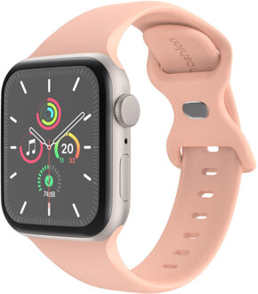 Imoshion Siliconen⁺ bandje voor de Apple Watch Series 1 t/m 9 / SE (38/40/41 mm) | Series 10 / 11 (42 mm) - Maat S/M - Vintage Rose Roze - 41 mm